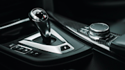 Automatic gearstick in car