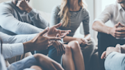 People sat in a support group