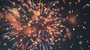 Fireworks in the night sky