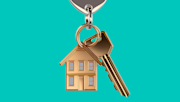 Key with a house keyring