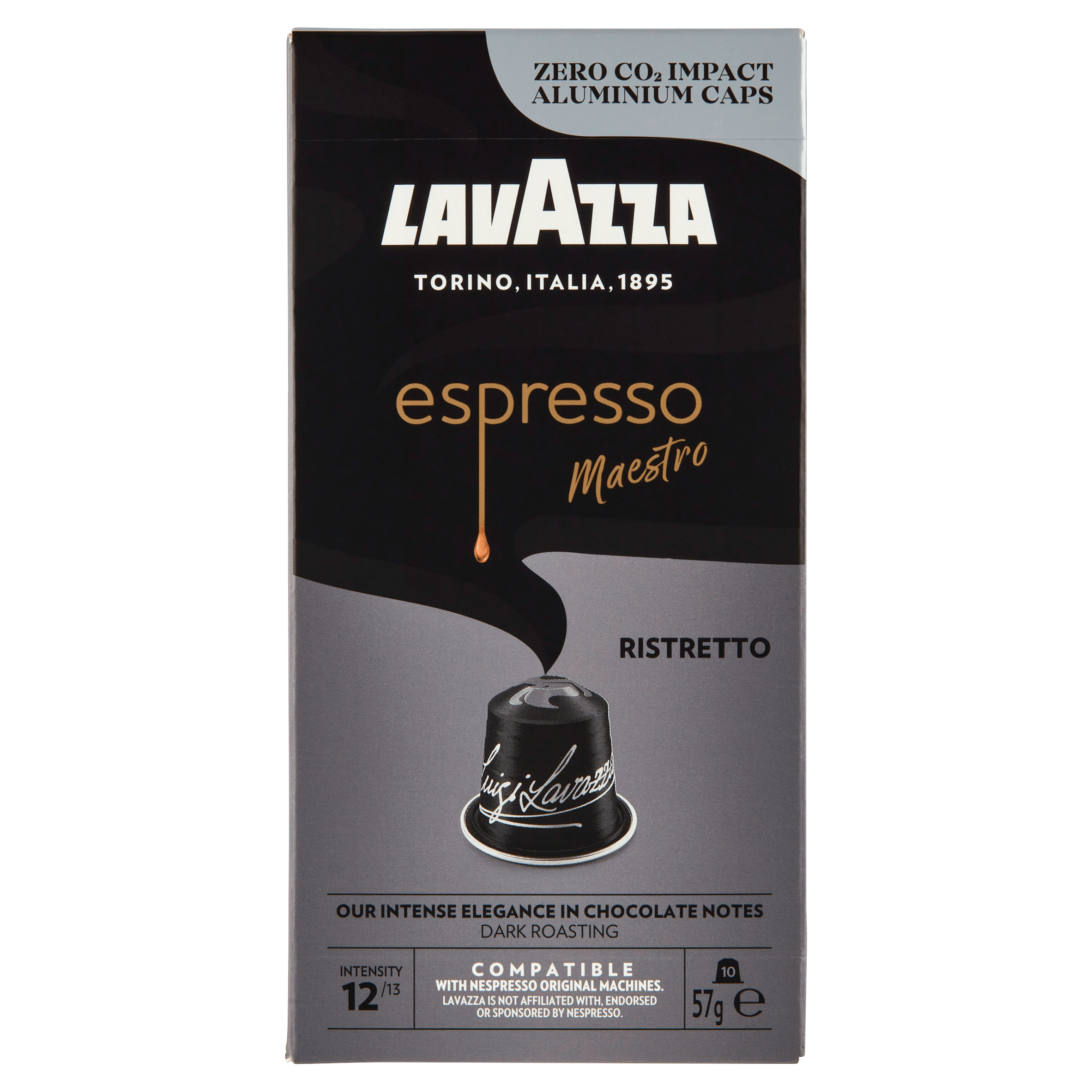 Lavazza Koffiecups Espresso Maestro Ristretto Per Doos 10 St