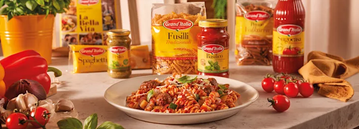 Een pastamaaltijd van Grand Grand’ Italia.