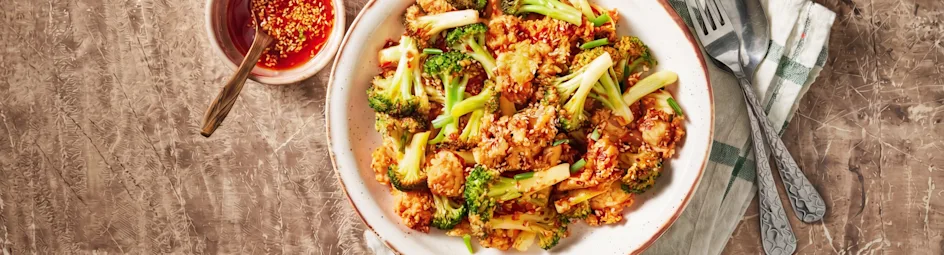 Krokante broccoli met pittige chili crisp