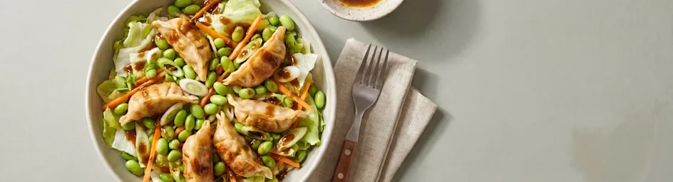 Gyoza salade met edamame