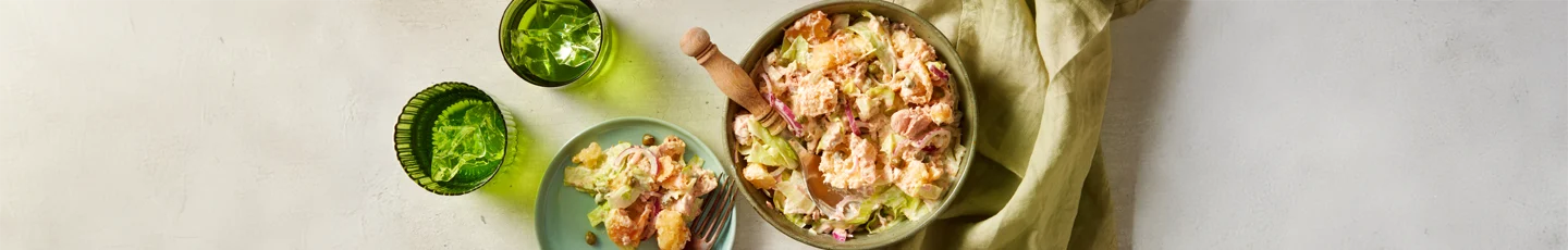 Tonijn salade met croutons