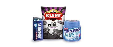 Alle smint, mentos en klene