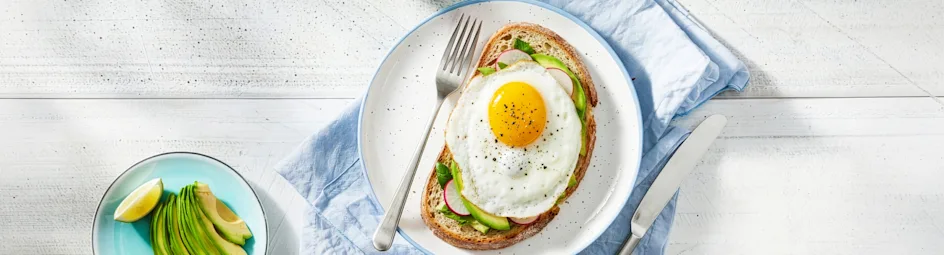 Uitsmijter deluxe met truffel en avocado