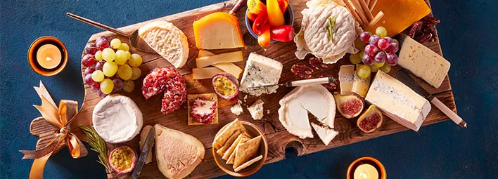 Kaasplank voor kerst.