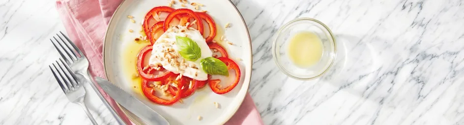 Geroosterde paprika carpaccio