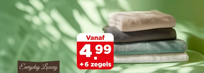 Spaar bij PLUS voor handdoeken