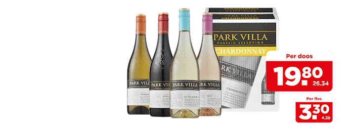 Park Villa Chardonnay, Sauvignon Blanc & Merlot