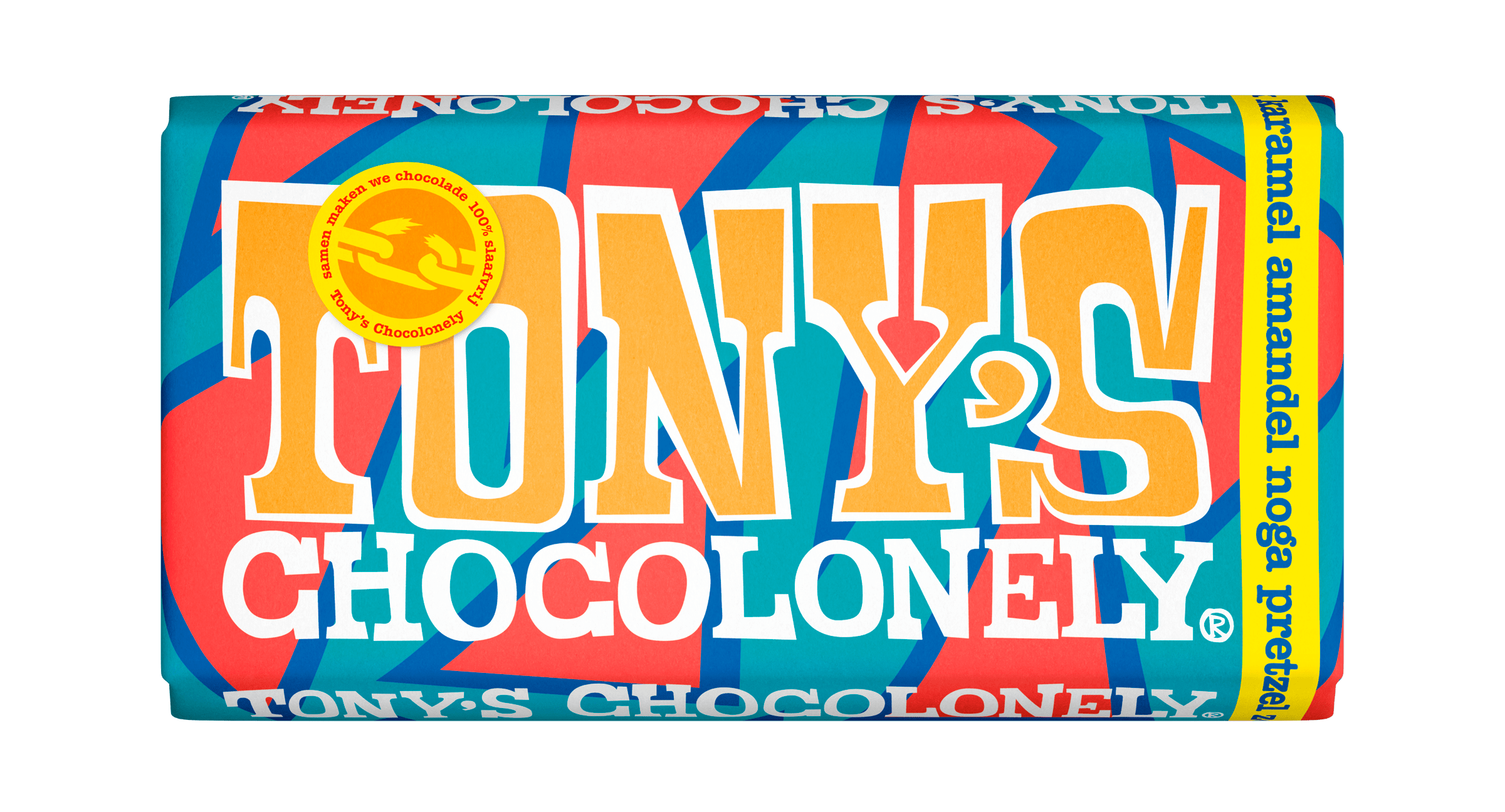 Tony S Chocolonely Melk Karamel Zeezout Pretzel Nougat Per Reep G