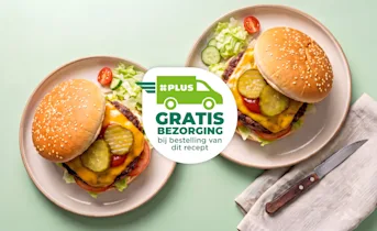 Broodje hamburger met cheddar