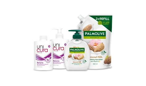 Palmolive en Unicura zeep