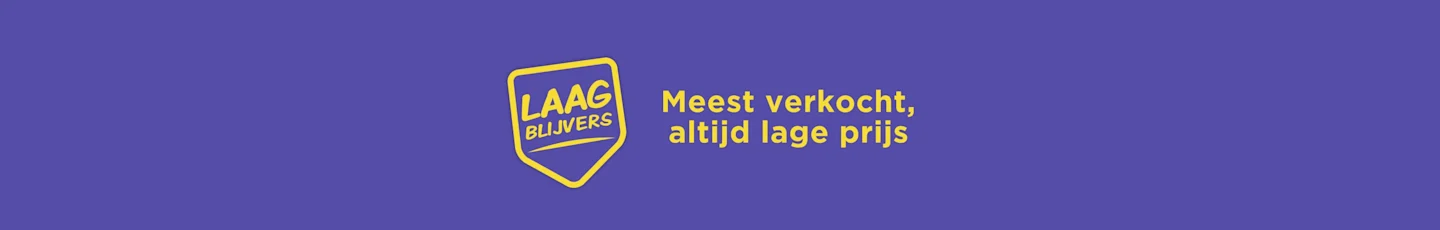Laagblijvers logo met verschillende best verkochte Laagblijvers producten.