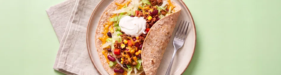 Mexicaanse tortilla met gehakt