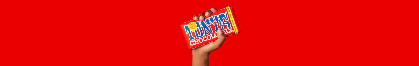 Tony’s Chocolonely reep.