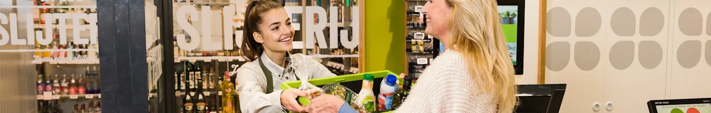 Boodschappen ophalen bij PLUS Servicepunt