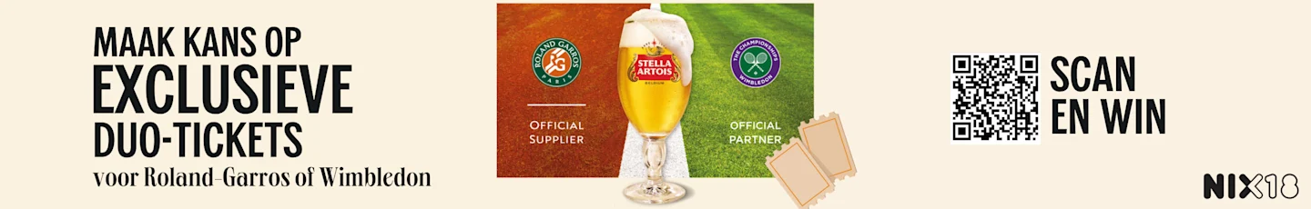 Maak kans op exclusieve finale tickets voor Roland Garros of Wimbledon. Geldig van 18 mei t/m 12 juli
