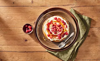 Oranjekoektaartjes met mascarpone en rood fruit