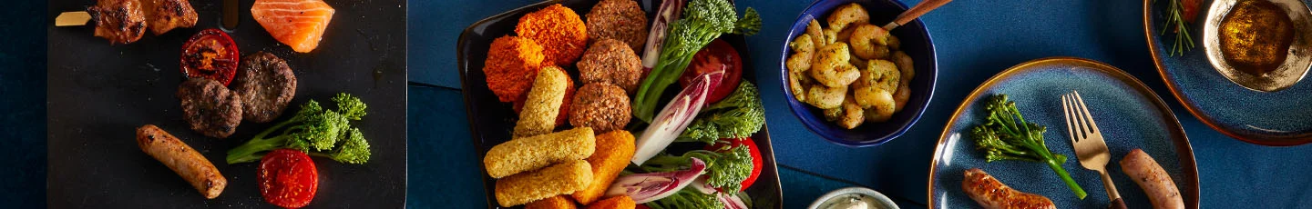 Kerstgourmet aan tafel.