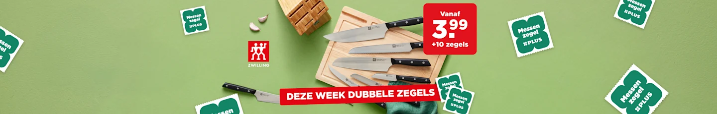 Messen van Zwilling met dubbele zegels sparen.