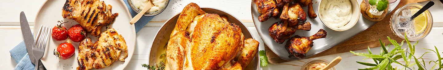 Kiprecepten voor op de BBQ, van een hele kip tot kipkluifjes.