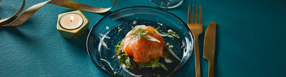 Carpacciobonbon van zalm met avocado
