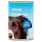 Belangrijke veiligheidswaarschuwing PLUS Hond stoofpotje Lam en PLUS Kattenbrokjes in gelei Rund & Lever