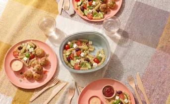Frisse pastasalade met feta