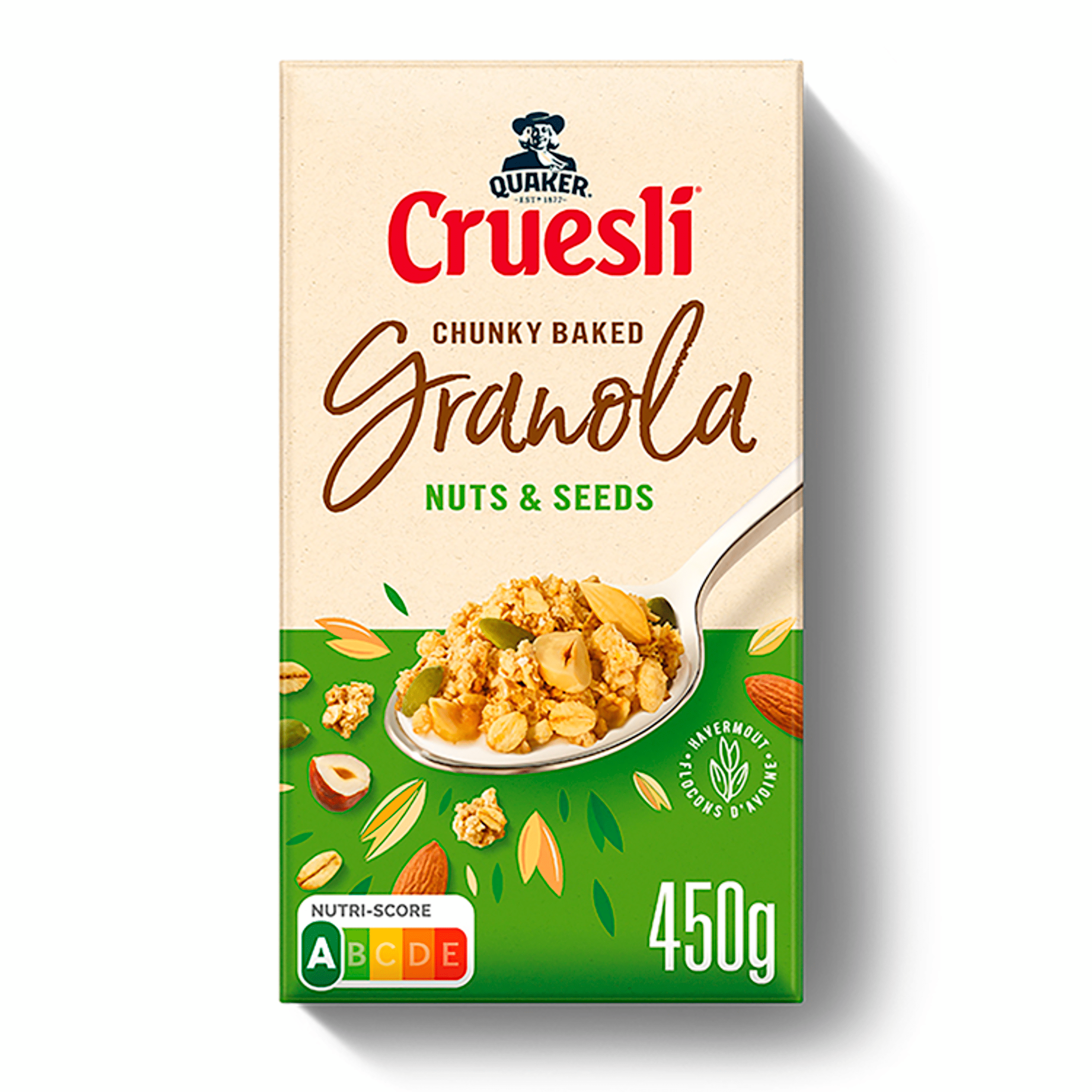 Quaker Cruesli Havermout Granola Noten Zaden Per Pak G