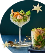 Garnalencocktail met asperges.