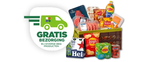 Gratis bezorging bij aankoop van BBQ producten. Geldig van 17 t/m 23 juni