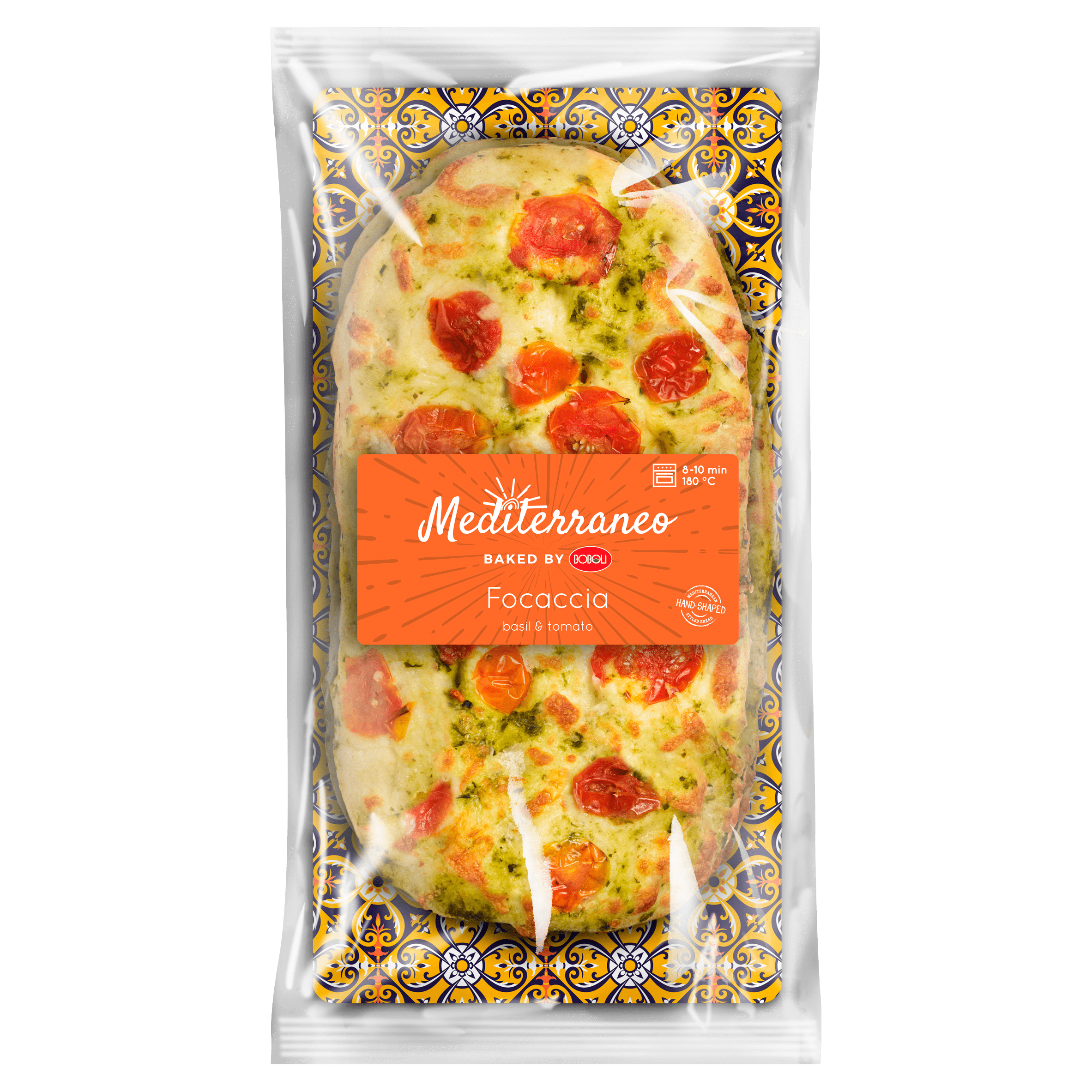 Mediterraneo Focaccia Basilicum Kaas Tomaat Per Zak St