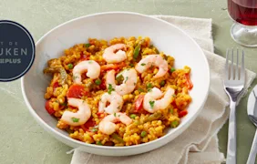 Receptbeeld van PLUS paella met garnalen