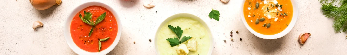 Soep recepten, tomatensoep, aspergesoep en pompoensoep.