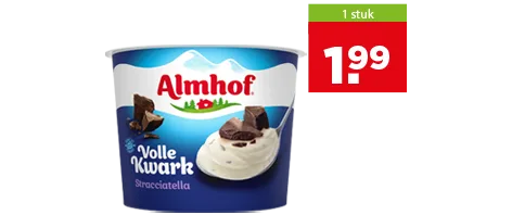 Almhof 1 voor 1,99. Geldig van 28 oktober t/m 3 november