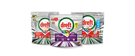 Dreft vaatwascapsules 2+3 gratis, geldig van 3 t/m 9 juni