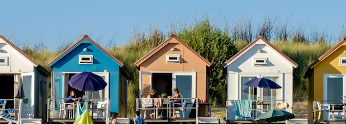 Vakantiepark huisjes.