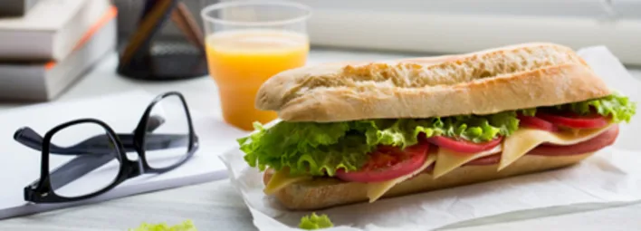 Zakelijk kantoor lunch