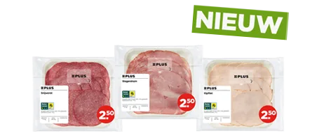 Nieuwe vleeswaren van PLUS