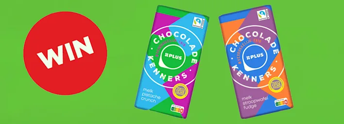 Chocoladerepen met WIN bol