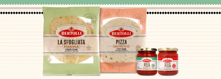 Pizzabodem en Piadina van Bertolli