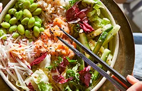 PLUS Poké bowl teriyaki.