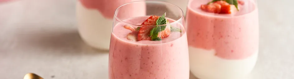 Aardbeien Romanoff met sinaasappel