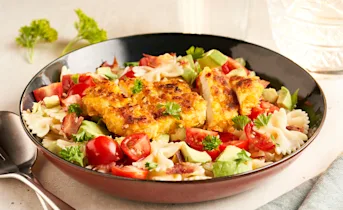 BLT Pastasalade met krokante kip