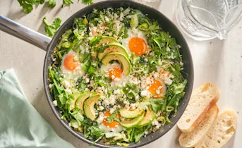 Groene shakshuka met feta