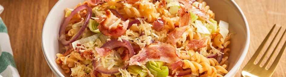 Preipasta met bacon