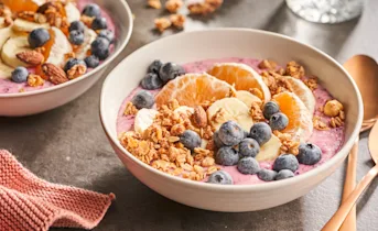 Smoothiebowl met blauwe bessen