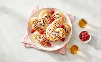 Cinnamon roll hartjes